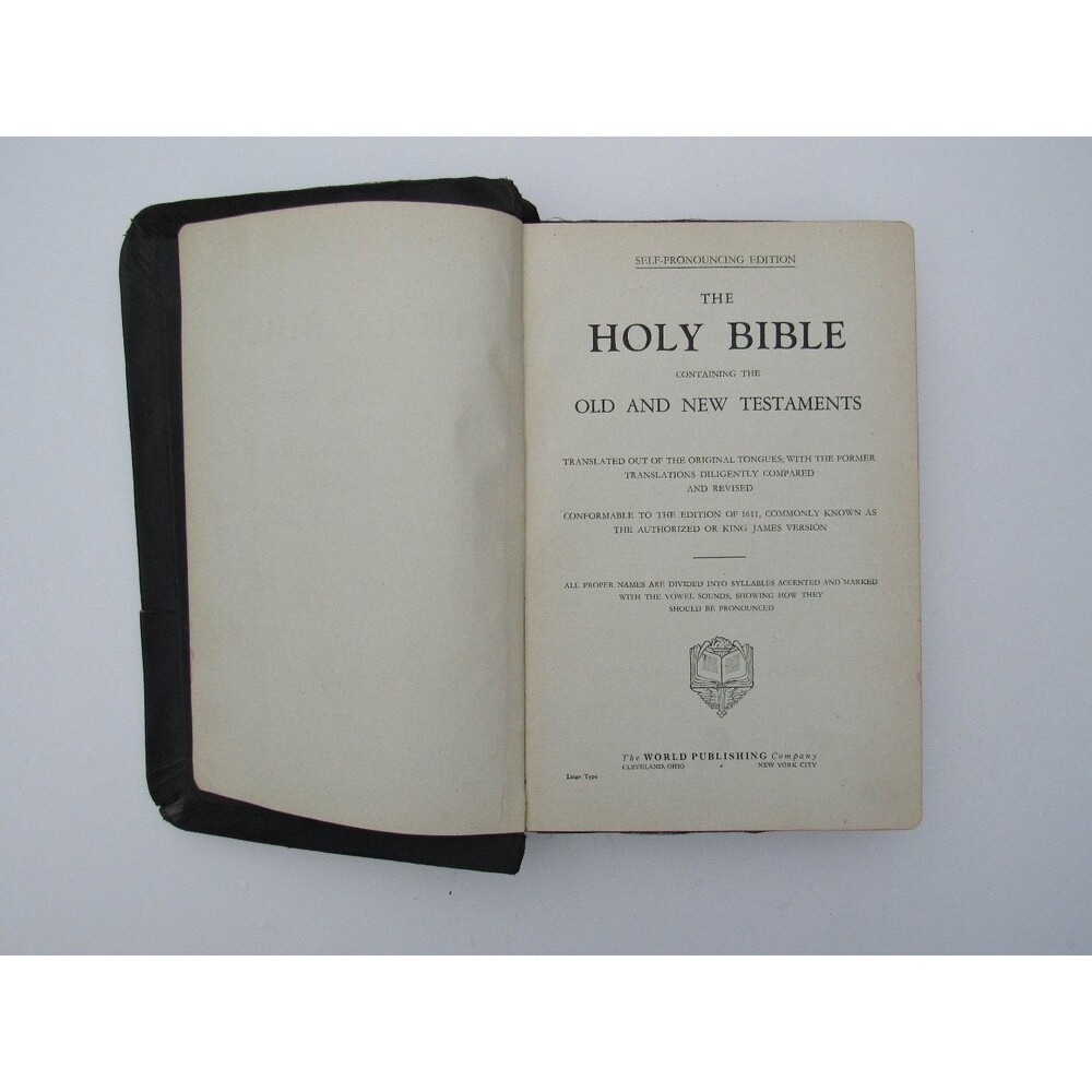 Holy Bible KJV Self-Pronouncing Large Type World Publishing Company - Picture 3 of 8